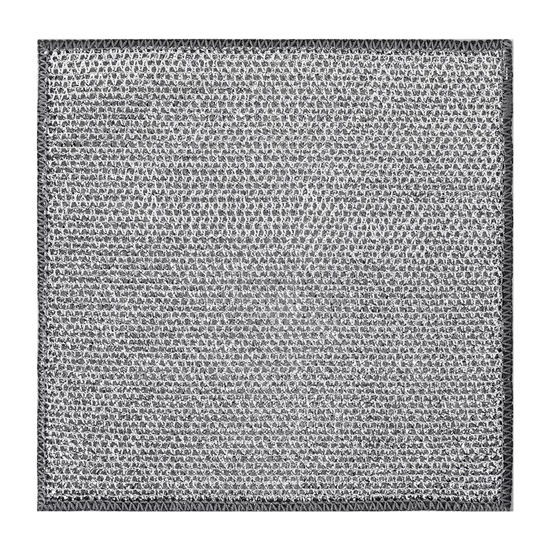 钢丝洗碗布抹布不沾油钢丝球厨房专用金属丝清洁布双面银丝仿刚丝 - 图3