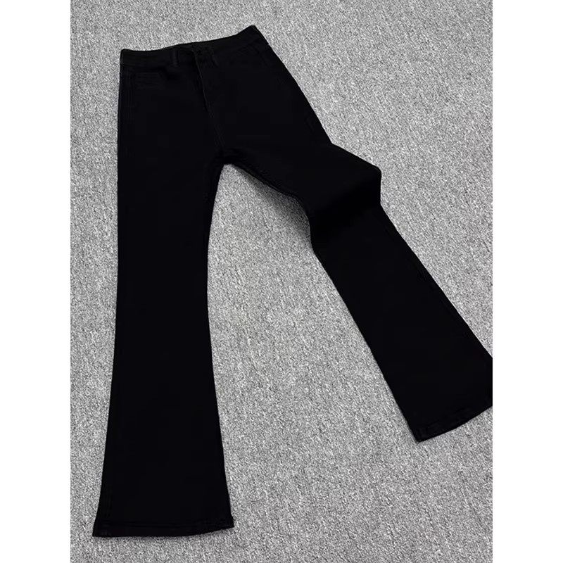 黑色柳叶弯刀牛仔裤男款秋冬潮牌ootd穿搭窄版直筒裤美式微喇长裤,淘宝优惠券,粉丝福利购,淘宝优惠卷