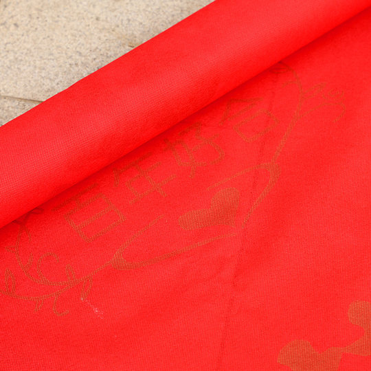 Red carpet disposable wedding decoration with happy words in red large thickened anti-slip stairs in the living room with happy words