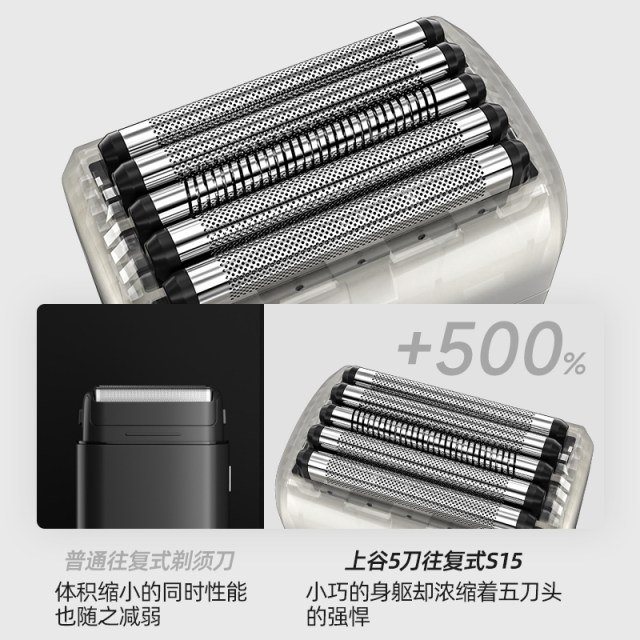 Shanggu small square box reciprocating five-blade electric portable mini beard knife birthday gift for boyfriend and husband