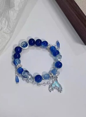 周深演唱会应援鱼尾吊坠手链