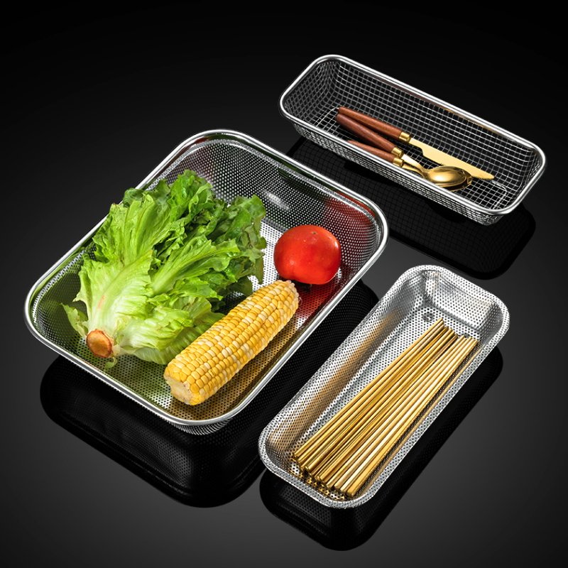 Chopstick storage box stainless steel sterilization cabinet chopstick basket spoon fork drain rack dishwasher chopstick cage basket chopstick tube