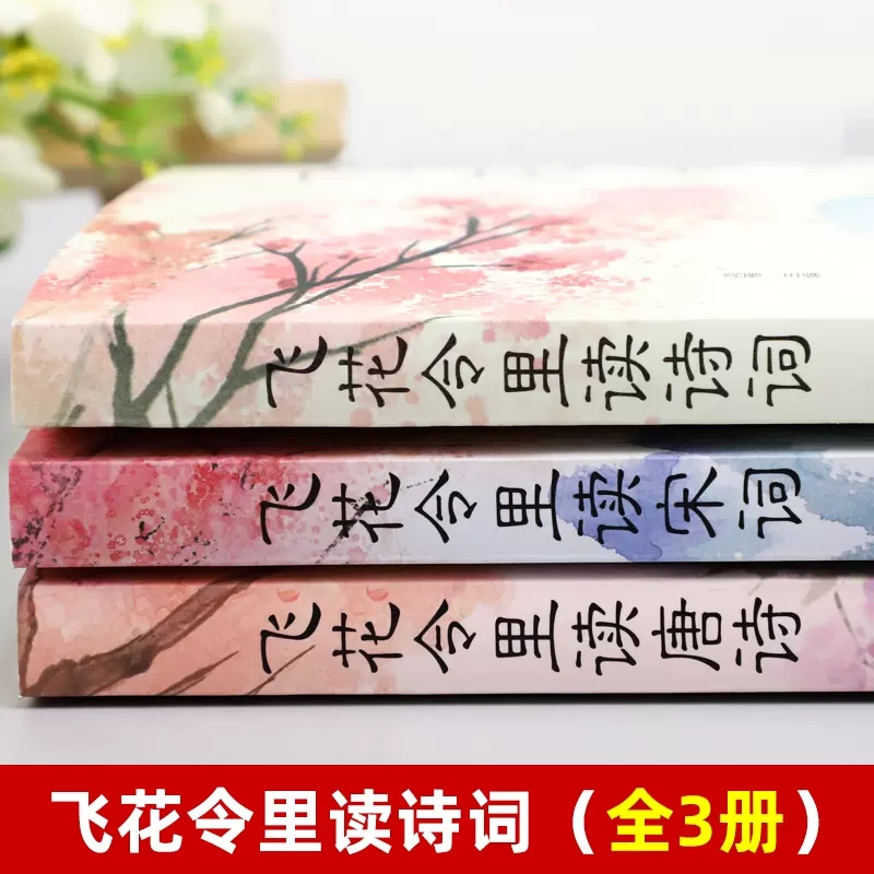 飞花令里读诗词全套3册唐诗宋词全集正版鉴赏辞典赏析中国文学古典浪漫诗词大会书籍 原文注释宋词三百首中小学生国学经典课外书籍 - 图1