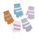 Winter fashionable five-finger thickened warm knitted gloves (random color, 1 pair)