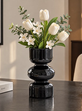 简约现代中古小众玻璃花瓶