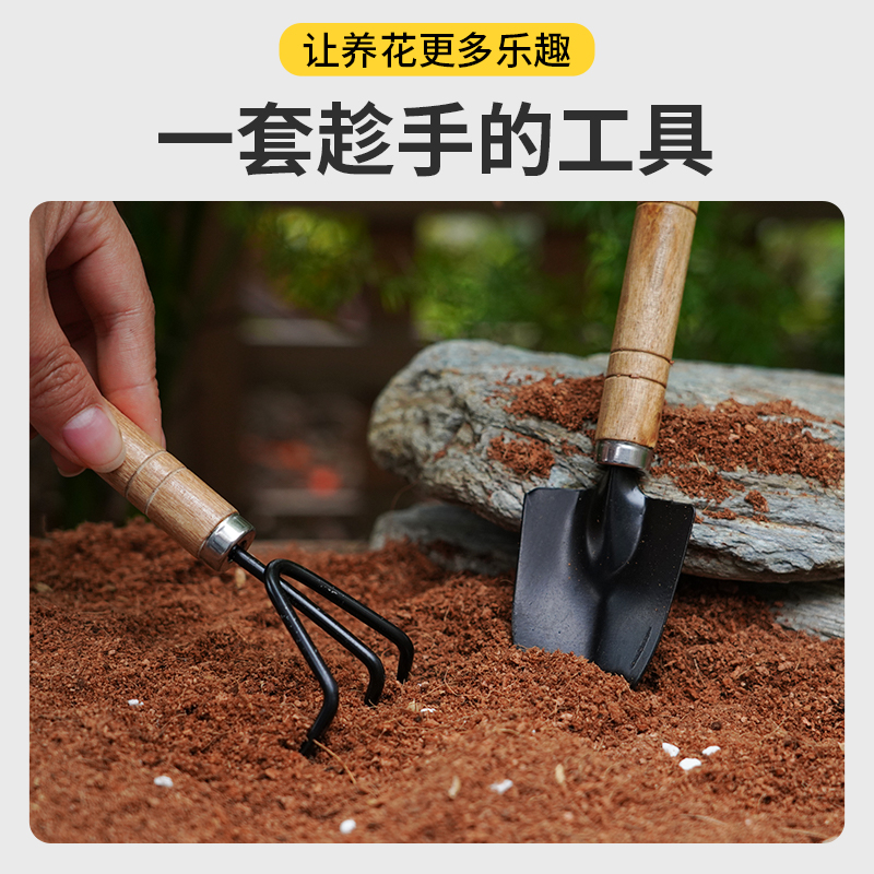 园艺工具三件套家用种菜养花松土盆栽花铲种植赶海套装挖土小铲子 - 图2