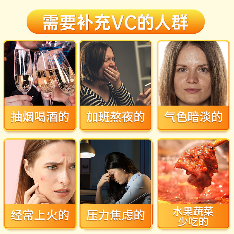 北京同仁堂vc片维生素C咀嚼片非泡腾复合维生素儿童成人孕妇正品 - 图0