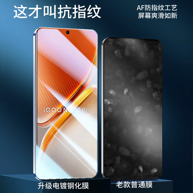 适用iQOOneo10pro钢化膜IQOO13手机膜neo9spro+新款neo8se竞速全屏6/5s活力12/11s/z9turbo防窥z10z8z7z6z5z3 - 图3
