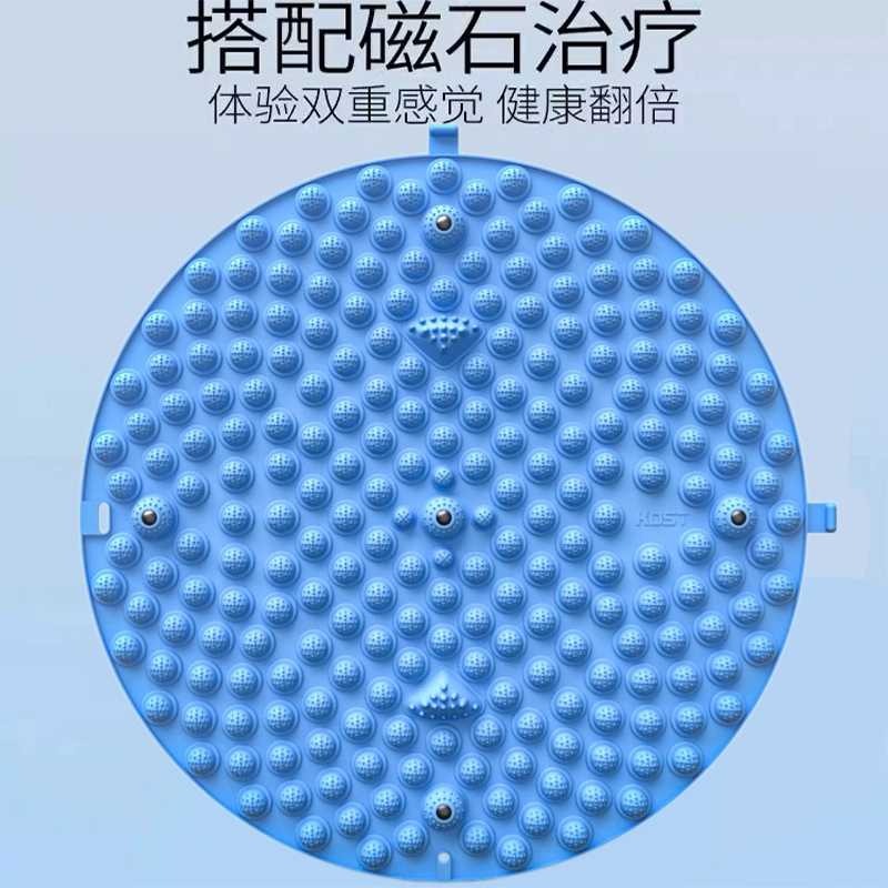 中医圆形指压板超慢跑足底按摩垫子室内原地跑步脚底踩趾压板健康