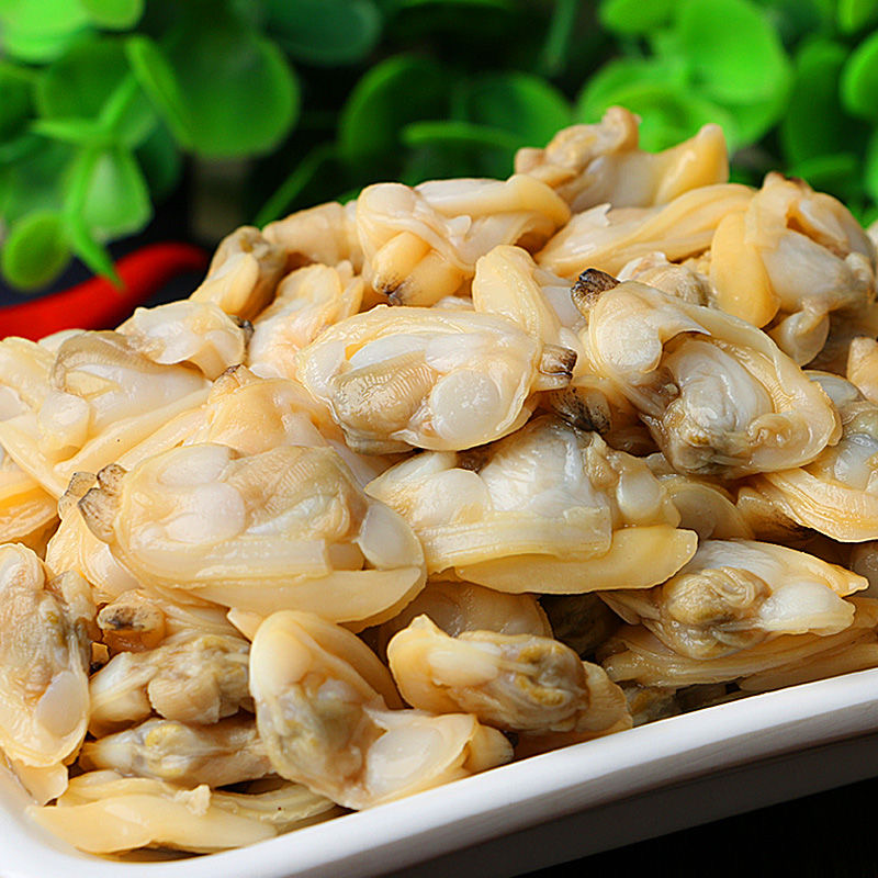 Clam meat, clam meat, clam meat, yellow clam meat, fresh shellfish, seafood, dried shellfish, chilled seafood, clam meat