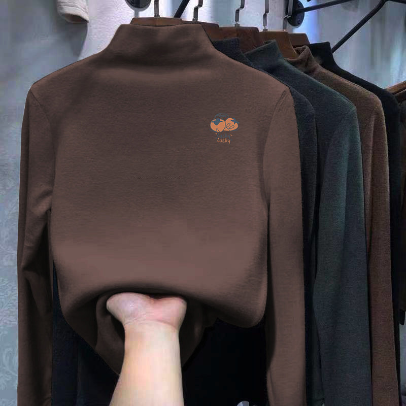 男女童打底衫内搭儿童德绒秋冬2025新款半高领长袖T恤加绒厚上衣,淘宝优惠券,粉丝福利购,淘宝优惠卷