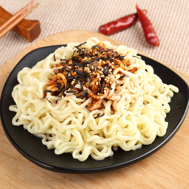 同碗福 12包劲道火鸡面粗面鲜香超辣火酷辣韩式泡面拌面劲道网红 - 图1