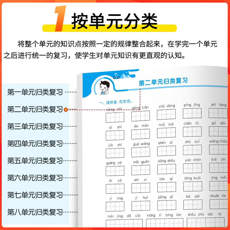 2024春53单元归类复习小学语文数学英语一二三四五六年级上下册人教苏教北师版五三小学课本同步训练知识大全5.3归类总复习检测卷