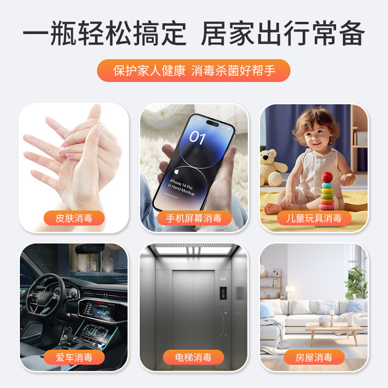 医用酒精喷雾消毒液75%家用皮肤器械玩具清洁杀菌500ml免洗乙醇,淘宝优惠券,粉丝福利购,淘宝优惠卷