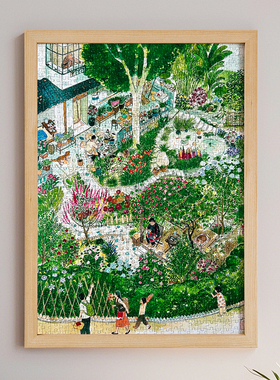 木质拼图框42*30cm|超6000次加购
