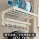 Creamy air-free punched space aluminum double folding towel rack
