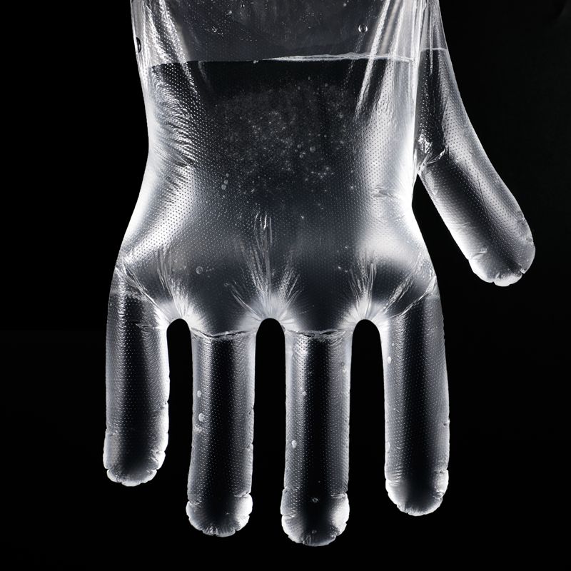 一次性食品级加厚餐饮厨房美发家用薄膜塑料透明手套耐用家务染发-图2