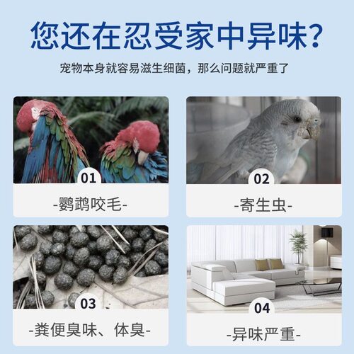 鹦鹉驱虫喷雾玄凤专用体外非杀虫药去虱螨除羽虱虎皮鸟类用品大全 - 图0