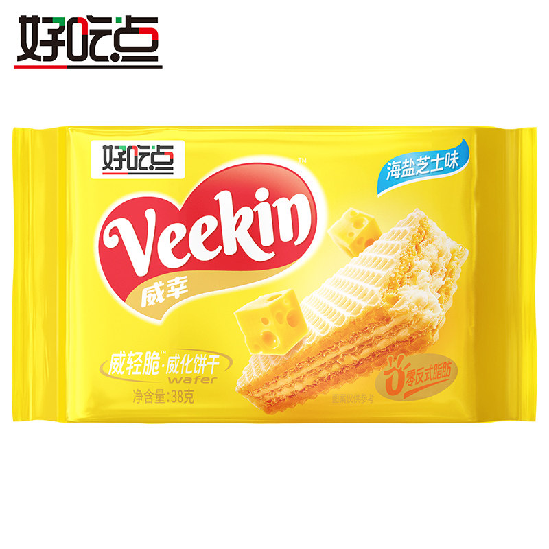 好吃点威轻脆威化饼干38g