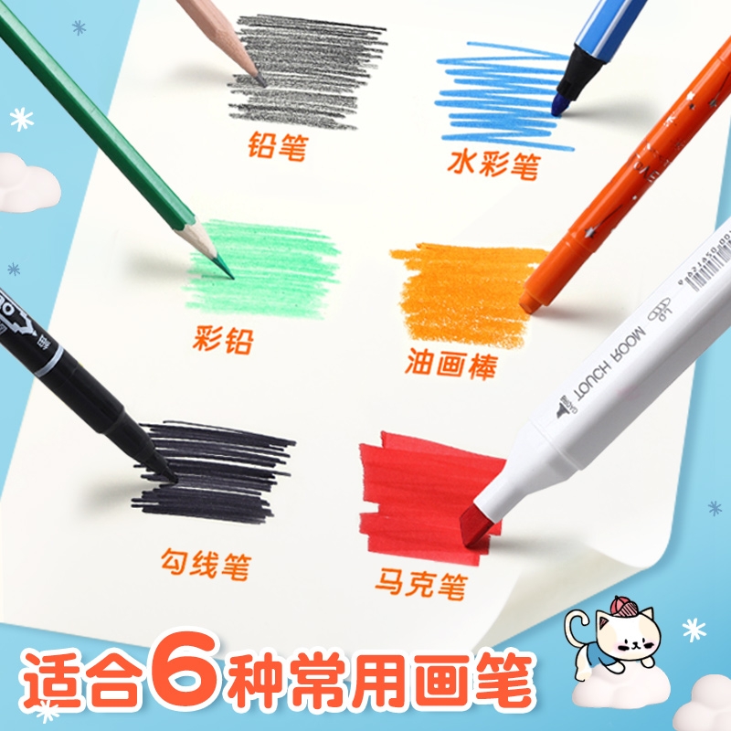 A4加厚空白涂鸦幼儿园儿童线圈画画本小学生专用绘画本牛皮图画本画册美术速写油画棒水彩马克笔白纸素描本子 - 图2