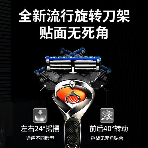 德国精工老式手动5层剃须刀男士刮胡刀无痛不留黑点便携4刀头胡须 - 图2