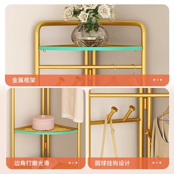 Corner clothes hanger floor-standing home living room bedroom clothes hanger balcony clothes rack drying clothes rack rack coat rack