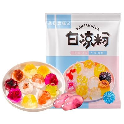 白凉粉家用儿童果冻粉冰粉专用粉食用自制冰凉粉正宗免煮商用摆摊