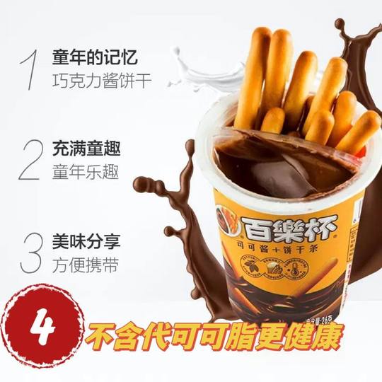 Süße süße Belle Cup Kakaosauce + Kekse