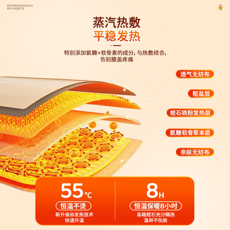 氨糖膝盖热敷贴护膝贴关节艾草艾灸自发热蒸汽暖宝宝贴保暖贴热灸,淘宝优惠券,粉丝福利购,淘宝优惠卷