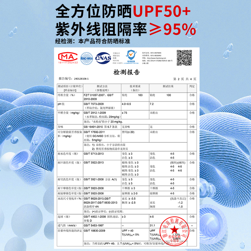 森马集团棉致轻薄防晒衣女防紫外线夏季2024新款透气凉感防晒服女 - 图1