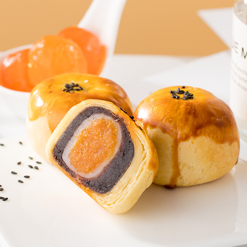 雪媚娘中秋礼盒面包糕点早餐休闲零食甜品小吃红豆薏米粗粮蛋黄酥