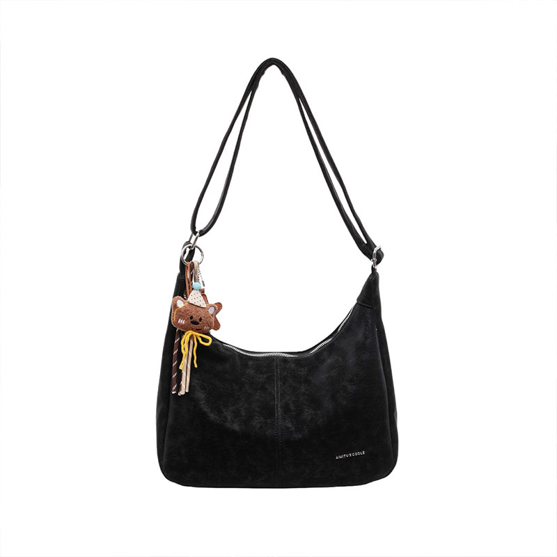 Ibrahimovic Bag Women's 2025 New Simple Shoulder Crossbody Bag Large Capacity Commuting Versatile Tote Bag