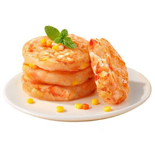 蔬菜鲜虾饼虾仁饼半成品冷冻虾排鱼排儿童早餐空气炸锅美食鲜活 - 图2