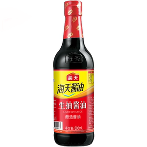 海天生抽酱油500ml厨房调味料红烧炒菜火锅家用酿造酱油精选黄豆