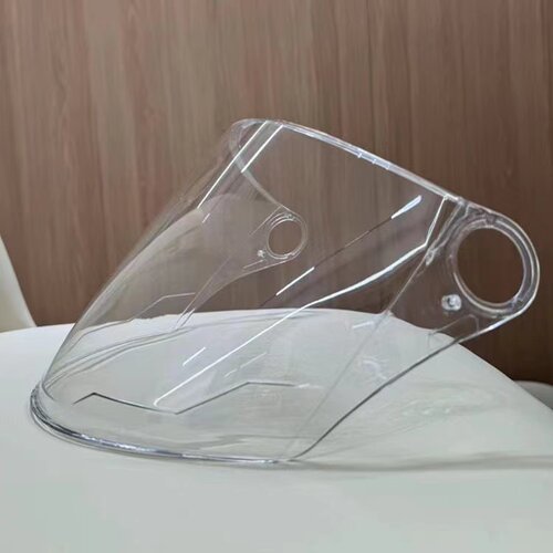 头盔配件大全新国标头盔防风镜高清透明耐磨头盔镜片头盔防晒面罩 - 图3