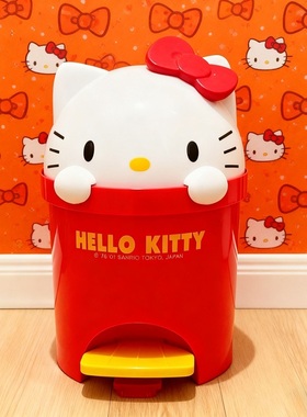 高颜值hellokitty桌面垃圾桶