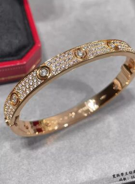 满天星手镯主钻V金镀18K轻奢小众设计感时尚手饰高级感送女友礼物