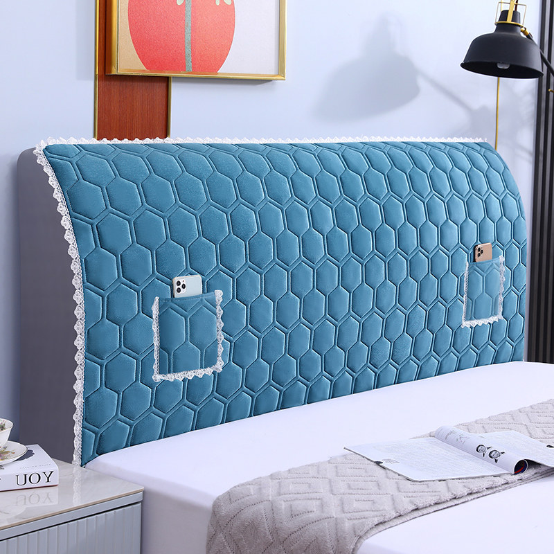 床头罩夹棉加厚全包床头套平顶床头软包床头高档通用靠背防尘套罩,淘宝优惠券,粉丝福利购,淘宝优惠卷