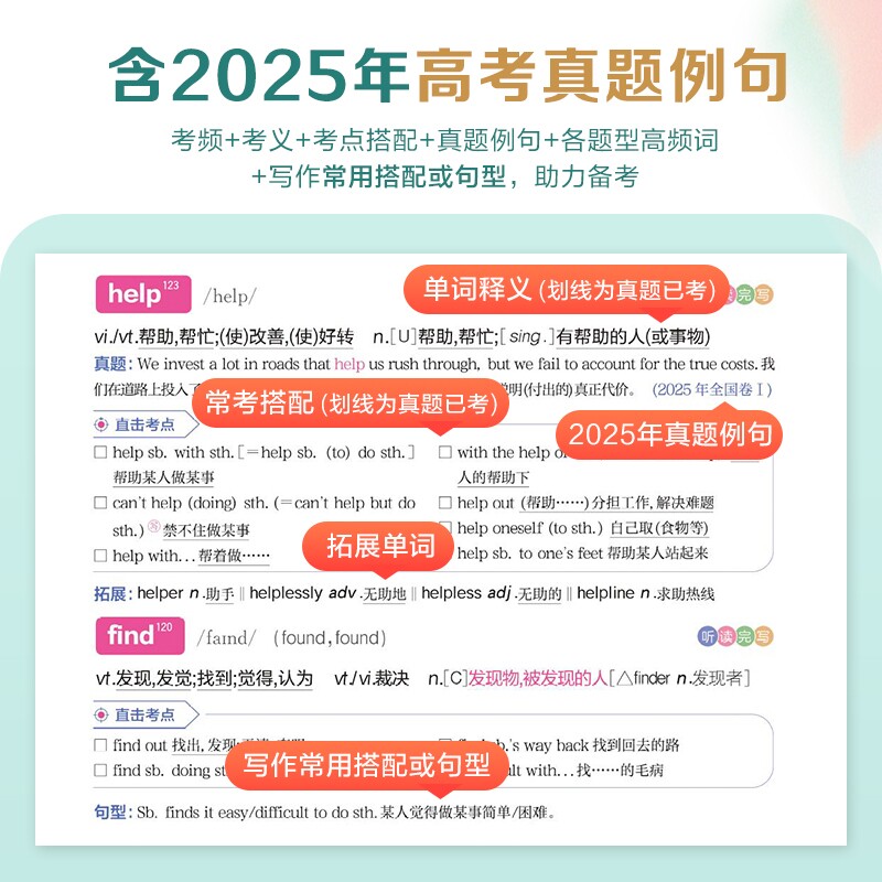 2025星火英语高中英语词汇必背3500新高考英语大纲核心必背高中英语单词书随身记高频词汇3500乱序版词典手册高一二三教辅资料记背