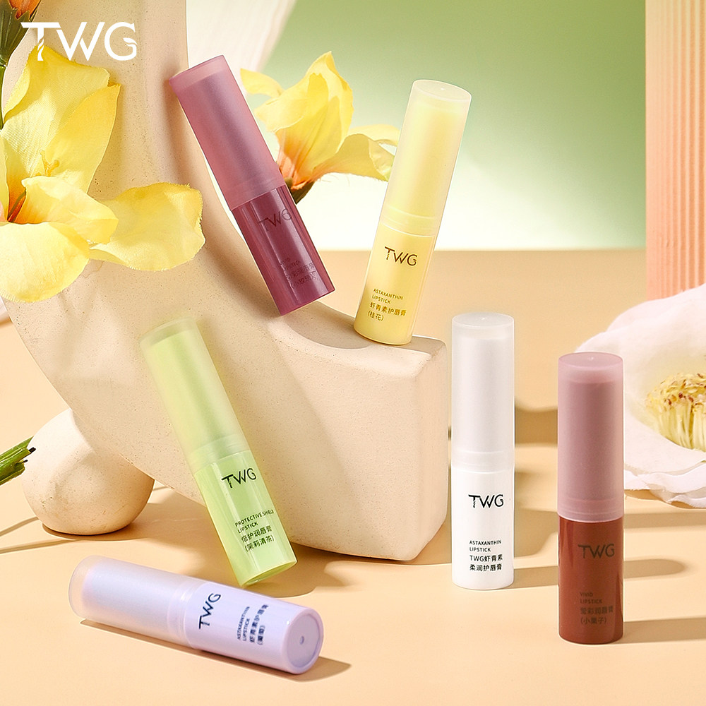 虾青素润唇膏变色保湿滋润不油茉莉唇部干裂打底口红唇膏秋冬必备