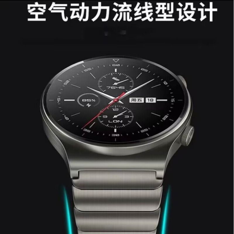 保时捷gt2表带gt2progt4手表gt3不锈钢watch4watchbuds链gt3pro3荣耀s2小米s3男款color2智能蝴蝶-图0