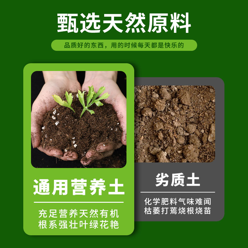 营养土养花通用专用种菜土壤种植土绿植物多肉家用盆栽种花土发酵 - 图0