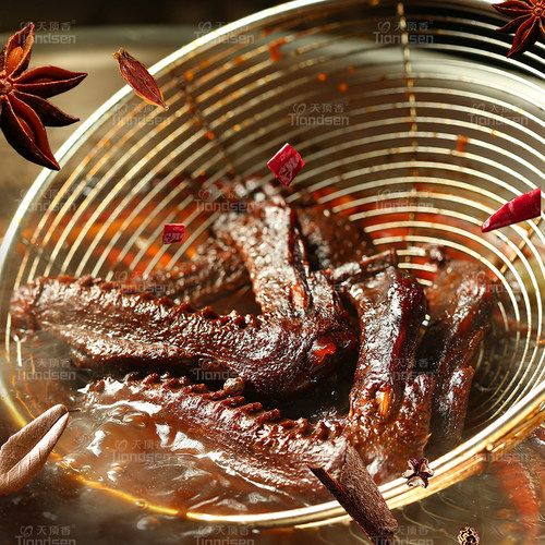 天顶香大卤味鸭翅900g老卤下酒菜麻辣开袋即食解馋好吃的小零食 - 图1