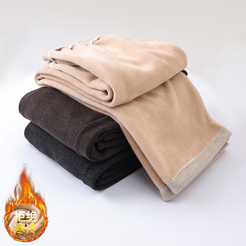 加绒裤子妈妈冬季秋冬外穿加厚大码中老年女裤高腰宽松奶奶直筒裤,淘宝优惠券,粉丝福利购,淘宝优惠卷