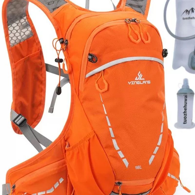 Outdoor mountaineering and cycling backpack, lightweight hiking bag, sports water bag bag, 16L travel cross-country running backpack