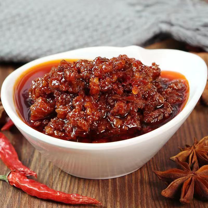 香辣牛肉酱香辣酱瓶装混合酱拌面下饭菜辣酱酱料面条五香辣椒