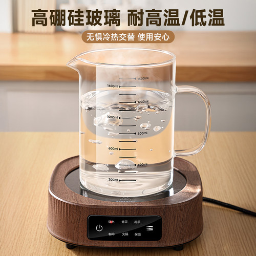 新款豆浆过滤网神器超细网筛中药滤渣榨果汁过滤大容量玻璃油渣壶 - 图1