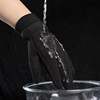 Men's and women's velvet full-finger warm touch screen winter gloves