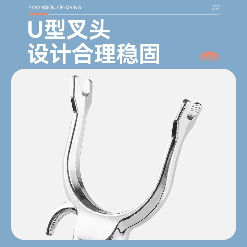 晾衣叉不锈钢可伸缩阳台撑衣杆家用加长创意晾衣杆晒衣杆挑挂衣叉-图0