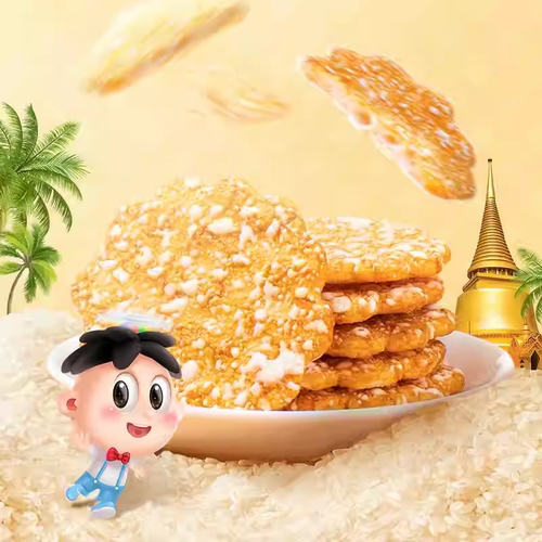 旺旺泰式厚雪烧雪饼大米饼零食饼干超好吃解馋休闲脆米饼甜辣辣味 - 图1